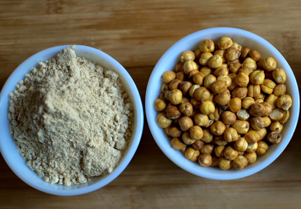 Roasted chana and sattu flour