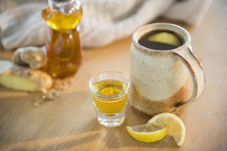 ginger lemon honey tea